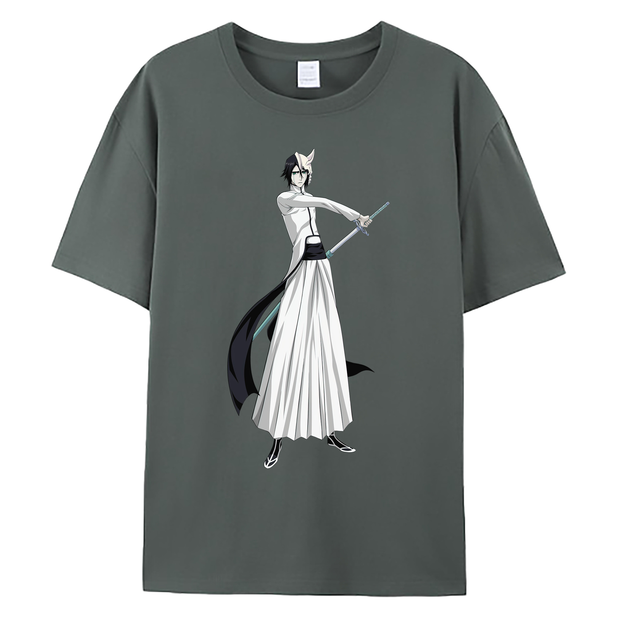 （画像用） ブリーチ ウルキオラ·シファー BLEACH Ulquiorra cifer 綿100％ メンズ半袖Tシャツ｜肌触りやわらか＆通気性